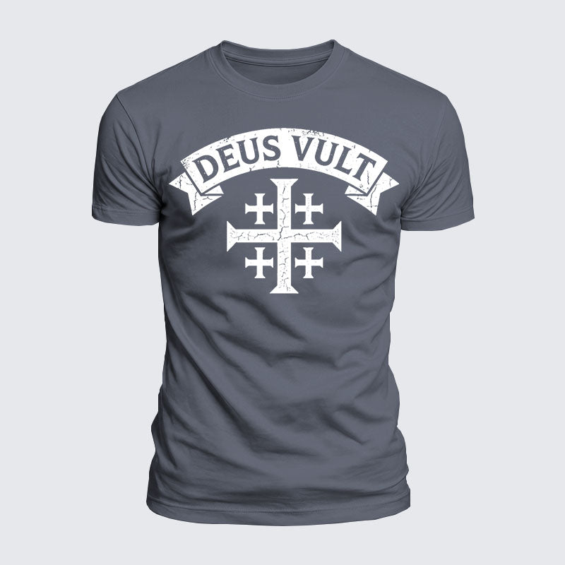 Luxe Mercerized Cotton Tee - Deus Vult