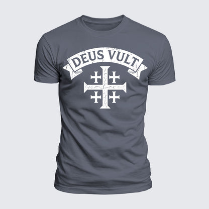 Luxe Mercerized Cotton Tee - Deus Vult