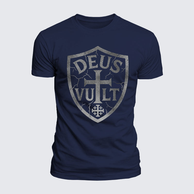 Luxe Mercerized Cotton Tee - Deus Vult