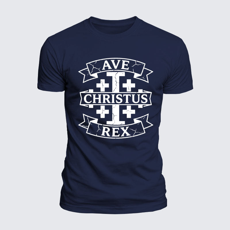 Luxe Mercerized Cotton Tee - Ave Christus Rex