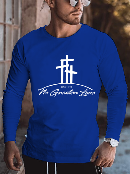 No Greater Love  Cotton Long Sleeve T-Shirt