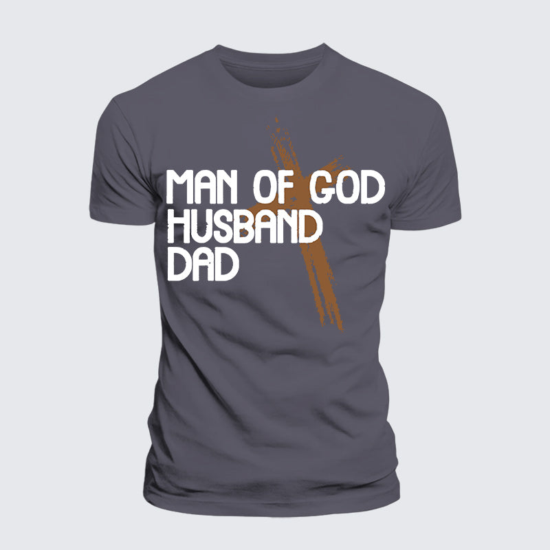 Luxe Mercerized Cotton Tee - Man Of God Husband Dad