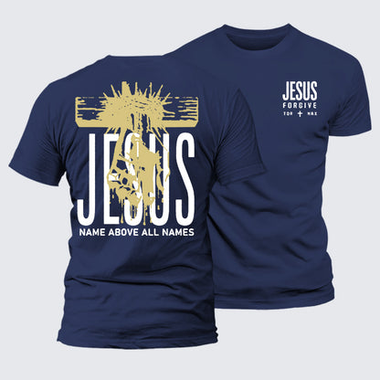Luxe Mercerized Cotton Tee - Jesus Name Above All Names