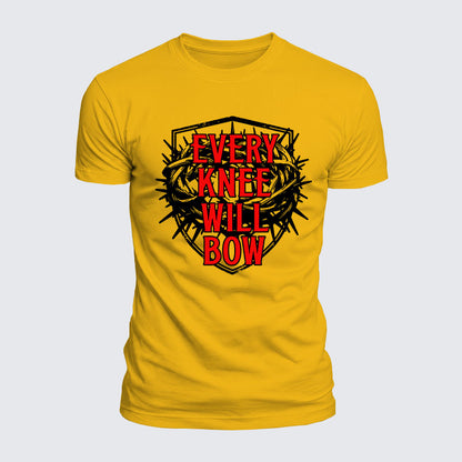 Luxe Mercerized Cotton Tee - Every Knee Will Bow