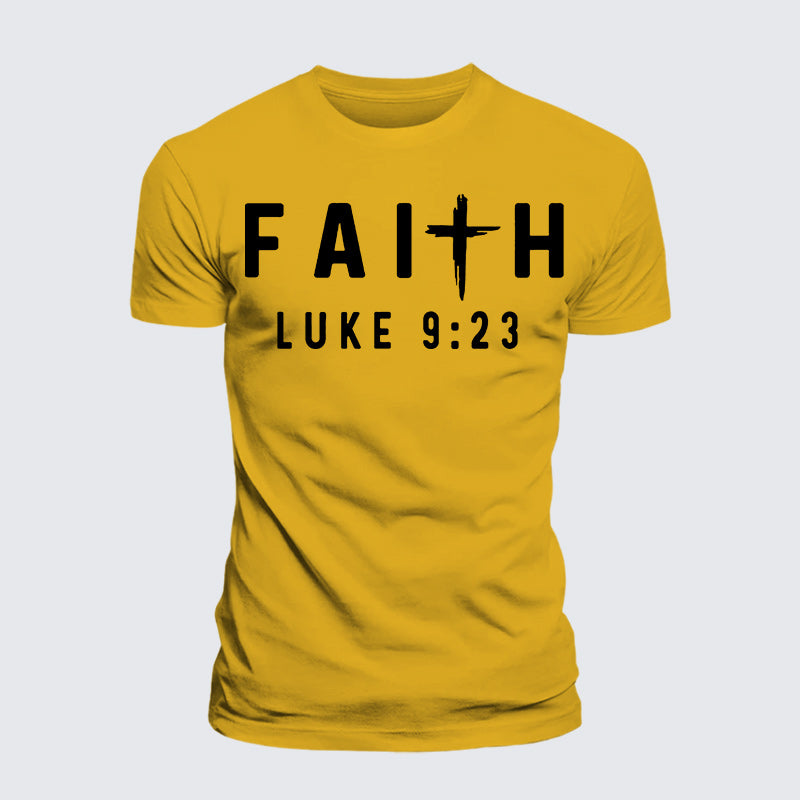 Luxe Mercerized Cotton Tee - Luke 9:23