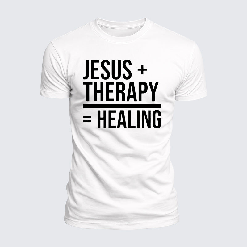 Luxe Mercerized Cotton Tee - Jesus Therapy Healing