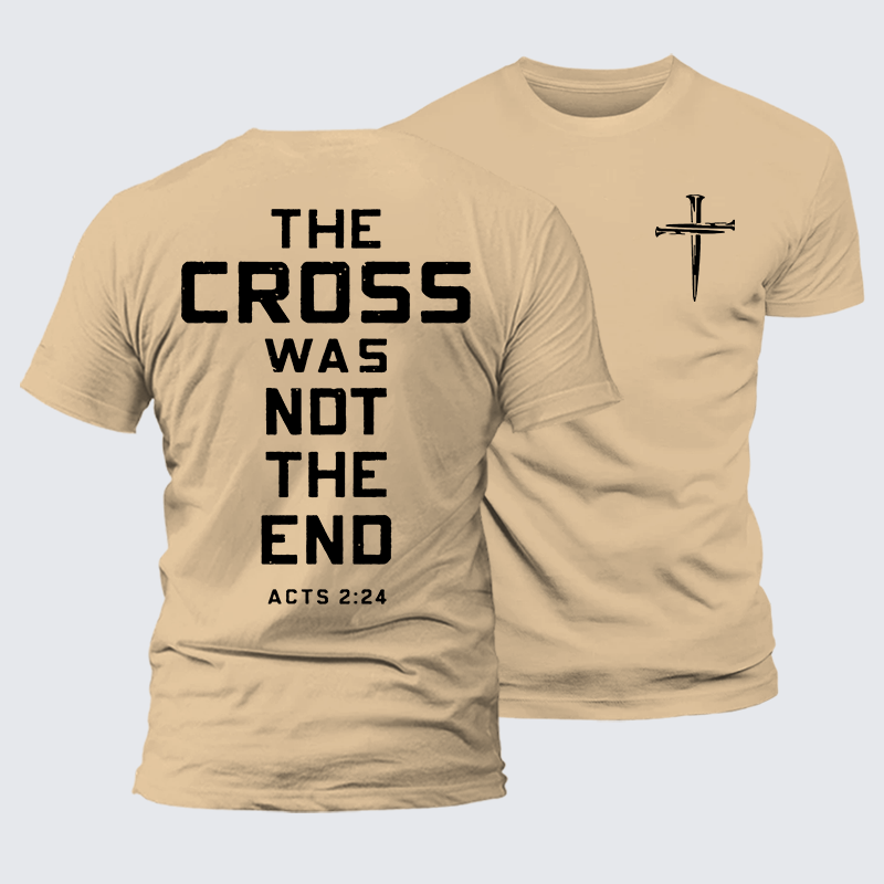 Luxe Mercerized Cotton Tee - The Cross Was Not The End