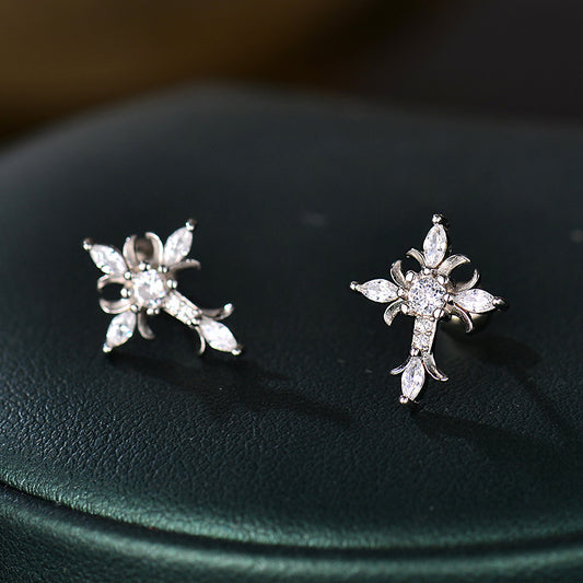Cross Diamond Earrings