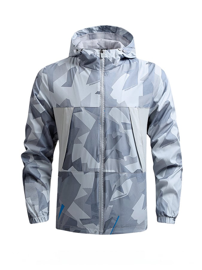 Men'S Breathable Waterproof And Windproof Outdoor Hooded Casual Jacket
