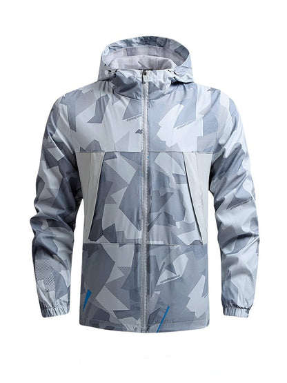 Men'S Breathable Waterproof And Windproof Outdoor Hooded Casual Jacket