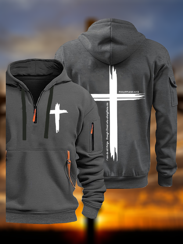 I can do all things through Christ | Philippians 4:13 Christian Zipper Hoodies