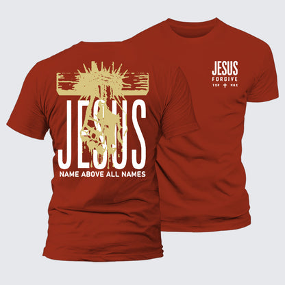 Luxe Mercerized Cotton Tee - Jesus Name Above All Names