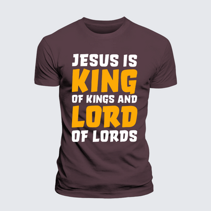 Luxe Mercerized Cotton Tee - Jesus Is King Of Kings And Lord Of Lords