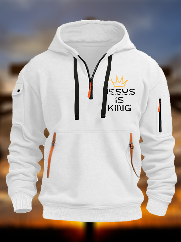 Jesus Is King Jesus God Christian Zipper Hoodies