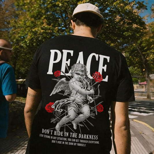 Peace Don't Hide In The Darkness Printed Men's T-shirt