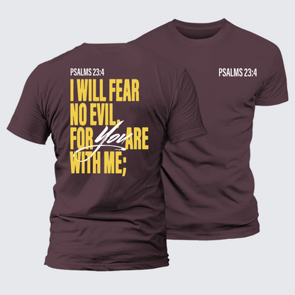 Luxe Mercerized Cotton Tee - Fear No Evil