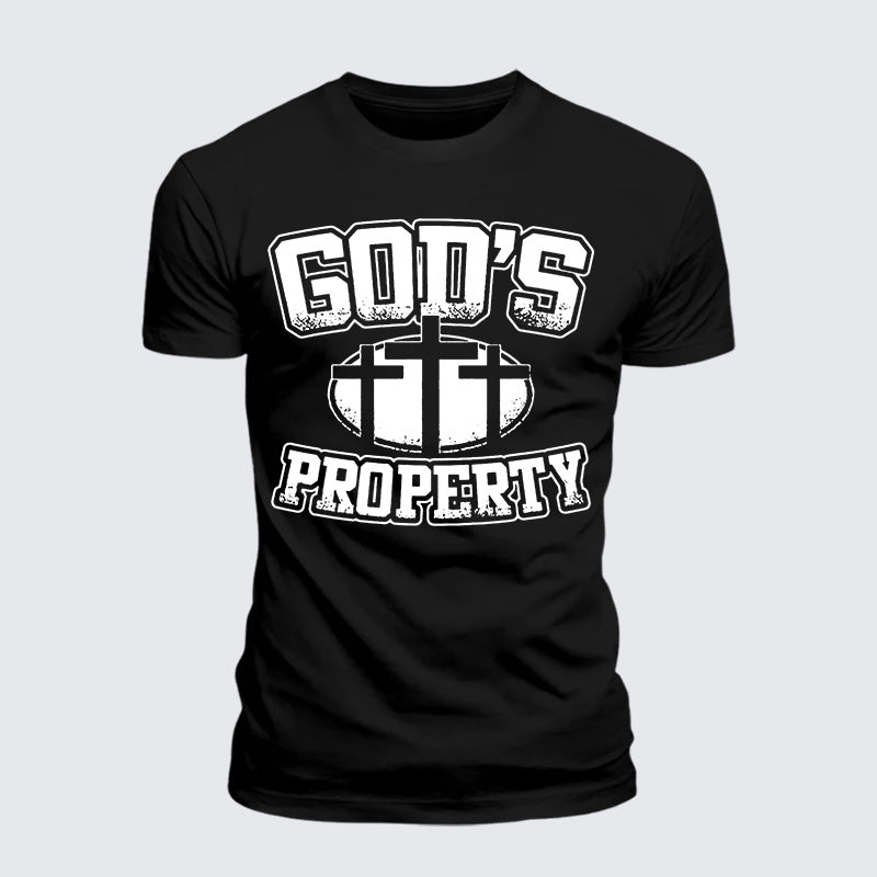Luxe Mercerized Cotton Tee - Property Of God