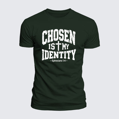 Luxe Mercerized Cotton Tee - Chosen Is My Identity