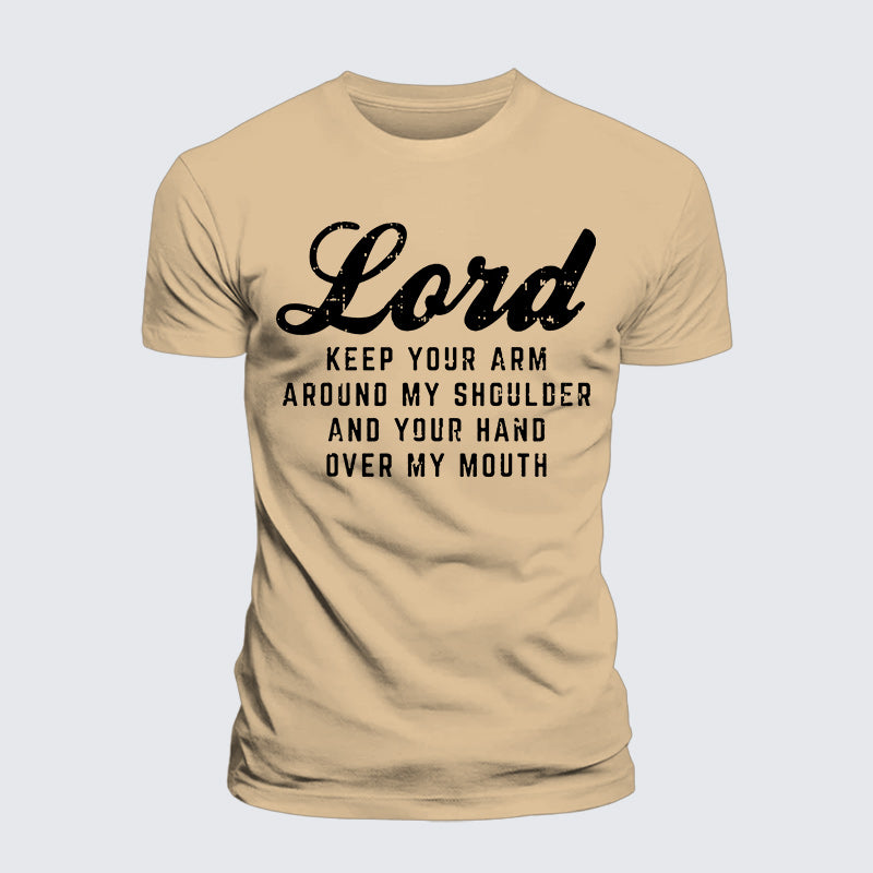 Luxe Mercerized Cotton Tee - Lord Arm Shoulder Hand Mouth