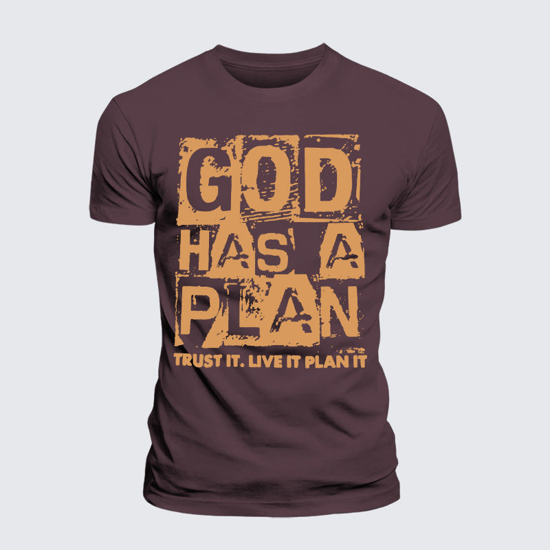 Luxe Mercerized Cotton Tee - God Has A Plan