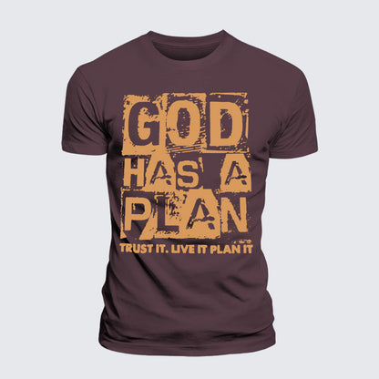 Luxe Mercerized Cotton Tee - God Has A Plan