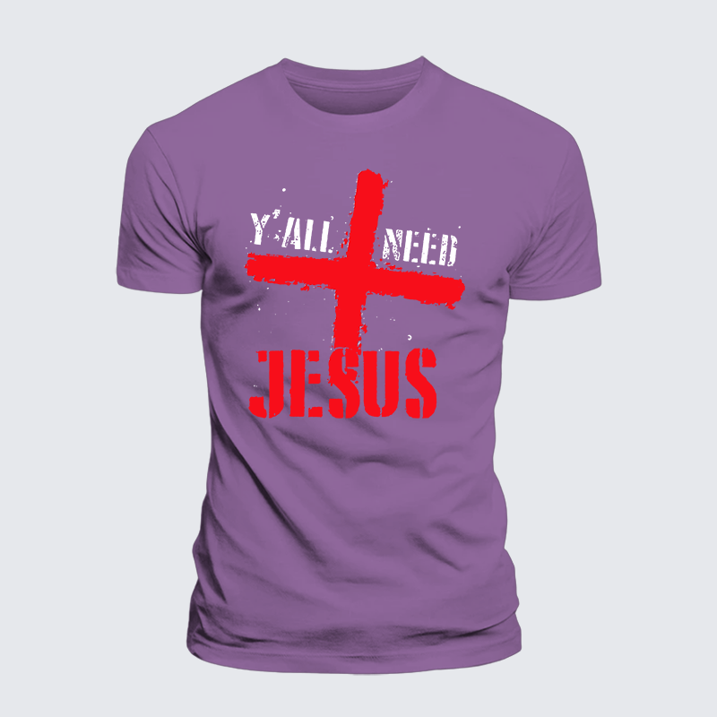 Luxe Mercerized Cotton Tee - Y'all Need Jesus