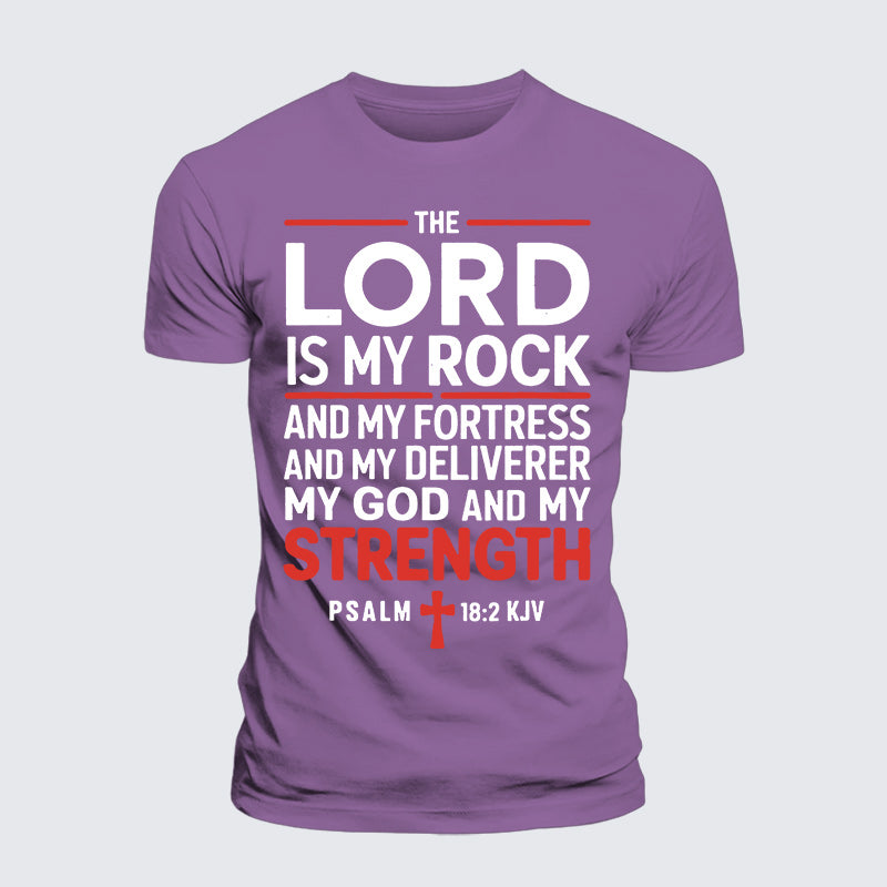 Luxe Mercerized Cotton Tee - Lord Is My Rock