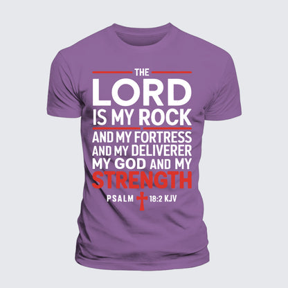 Luxe Mercerized Cotton Tee - Lord Is My Rock