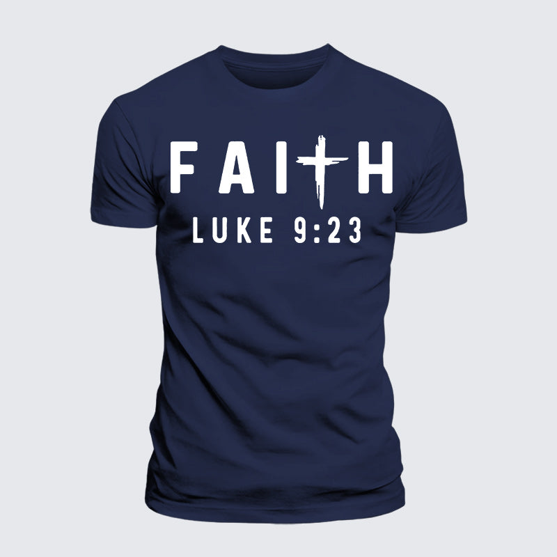Luxe Mercerized Cotton Tee - Luke 9:23
