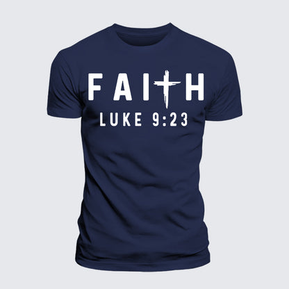 Luxe Mercerized Cotton Tee - Luke 9:23