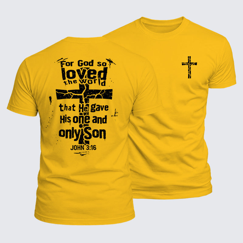 Luxe Mercerized Cotton Tee - For God So Loved The World
