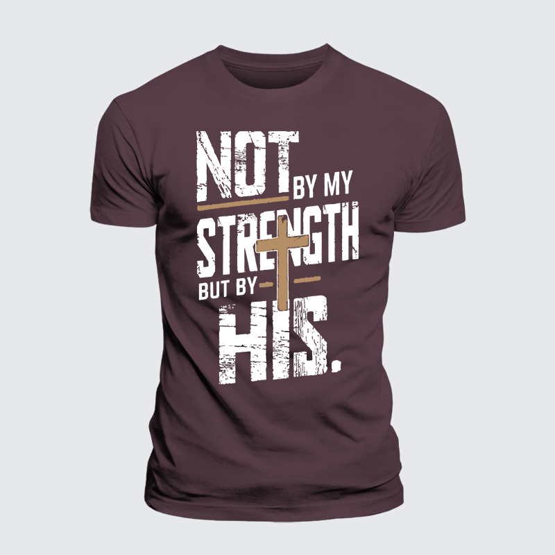 Luxe Mercerized Cotton Tee - Not by My Strength