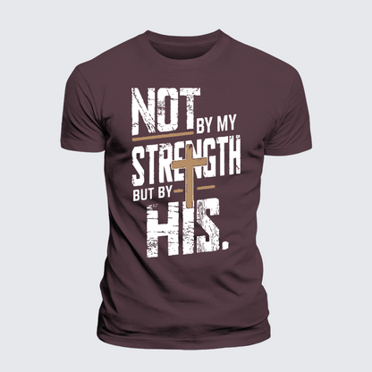 Luxe Mercerized Cotton Tee - Not by My Strength