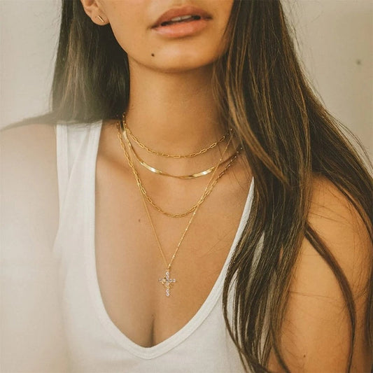 Crowned Cross Necklace