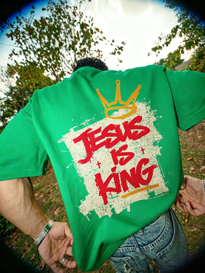 Jesus Is King Printed Men's T-shirt