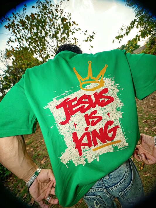 Jesus Is King Printed Men's T-shirt
