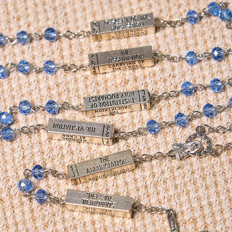 The Mysteries Rosary Engraved Mystery Bar