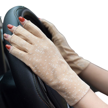 Stylish UV-Protective Cotton Gloves