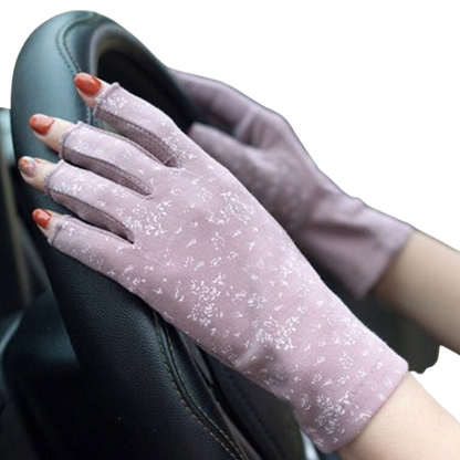 Stylish UV-Protective Cotton Gloves