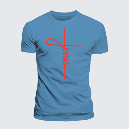 Luxe Mercerized Cotton Tee - Jesus Cross