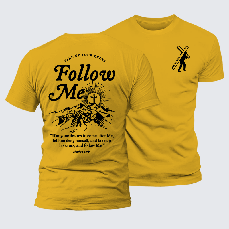 Luxe Mercerized Cotton Tee - Take Up Your Cross And Follow Me