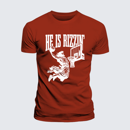 Luxe Mercerized Cotton Tee - He Is Rizzin