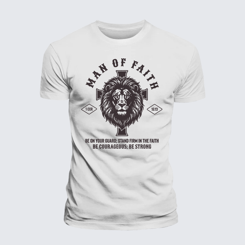 Luxe Mercerized Cotton Tee - Man Of Faith