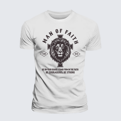 Luxe Mercerized Cotton Tee - Man Of Faith