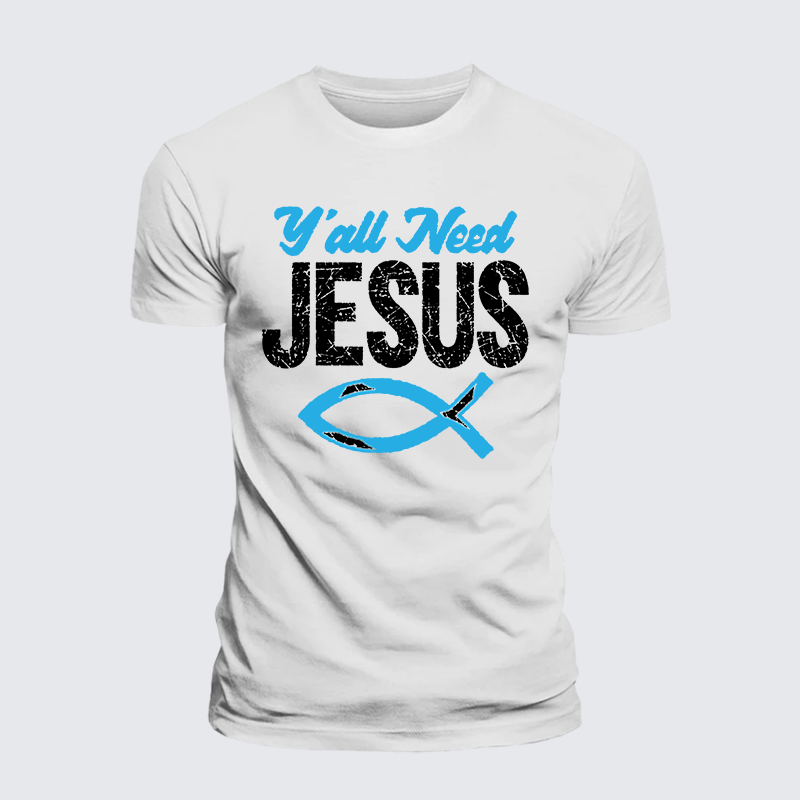 Luxe Mercerized Cotton Tee - Y'all Need Jesus