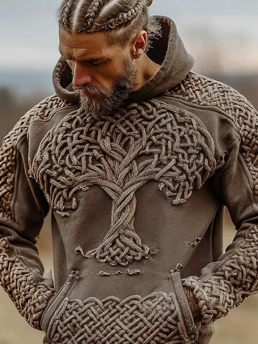 Men's Viking Celtic Knot Tree Of Life Art Hoodie