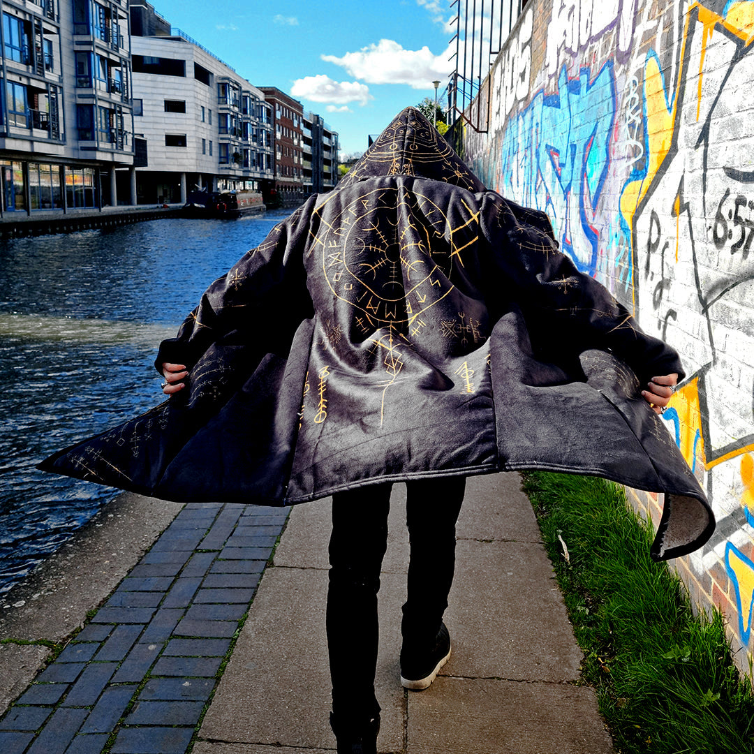 Helm Of Awe Cloak Fleece-Lined Hooded Coat