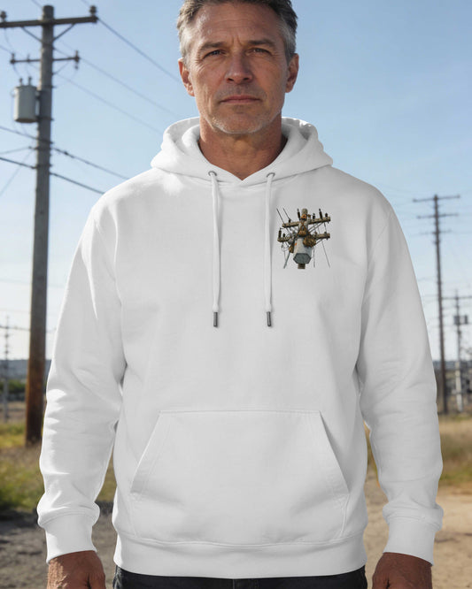This Lineman Fixes What Storms Break With The Strength God Gives Hoodie