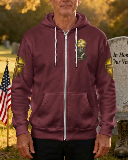 A Marine's Duty Never Ends Only His Battlefield Changes Zip Hoodie