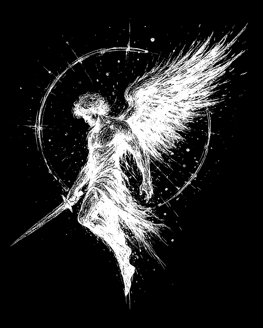 Archangel Michael - Flaming Sword Tee